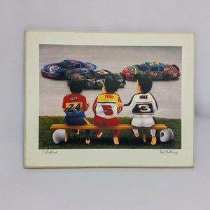 Vintage T. Richards NASCAR Print - "The Challenge" - Art Print - Nursery Decor